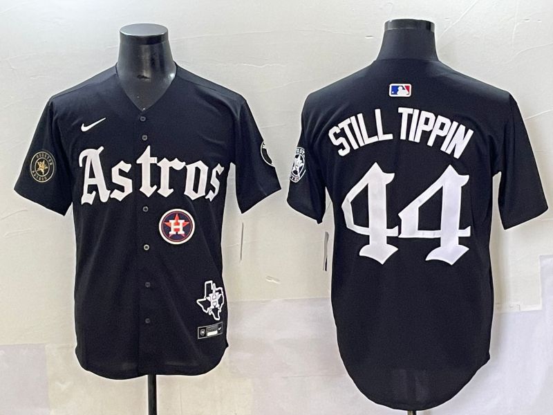 Men 2025 Houston Astros 44 Still Tippin Black Five generations Joint Name Nike MLB Jersey style 16